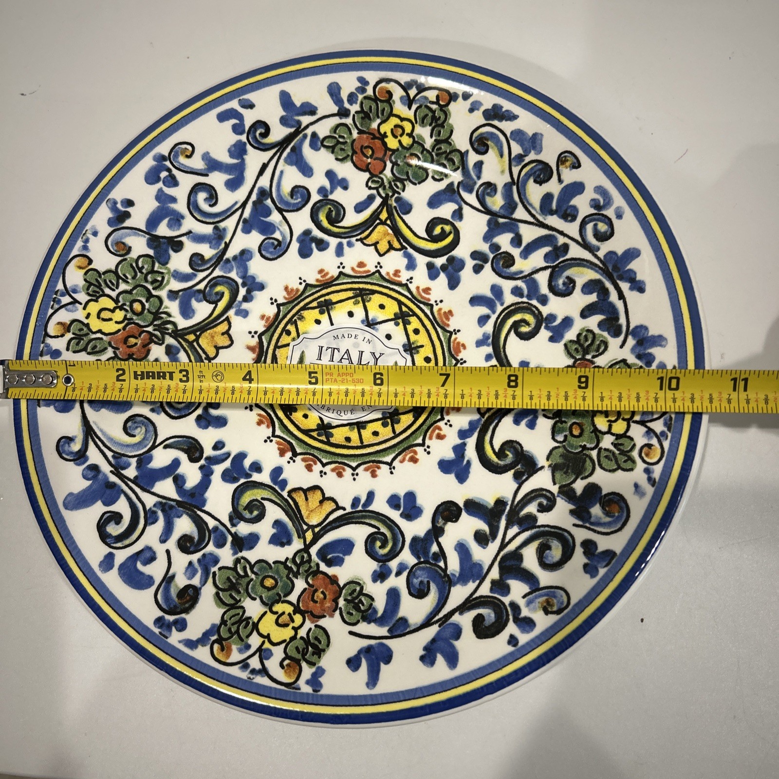 Dinner Plate Handmade 10.5” New – CeramicheItalia Italy