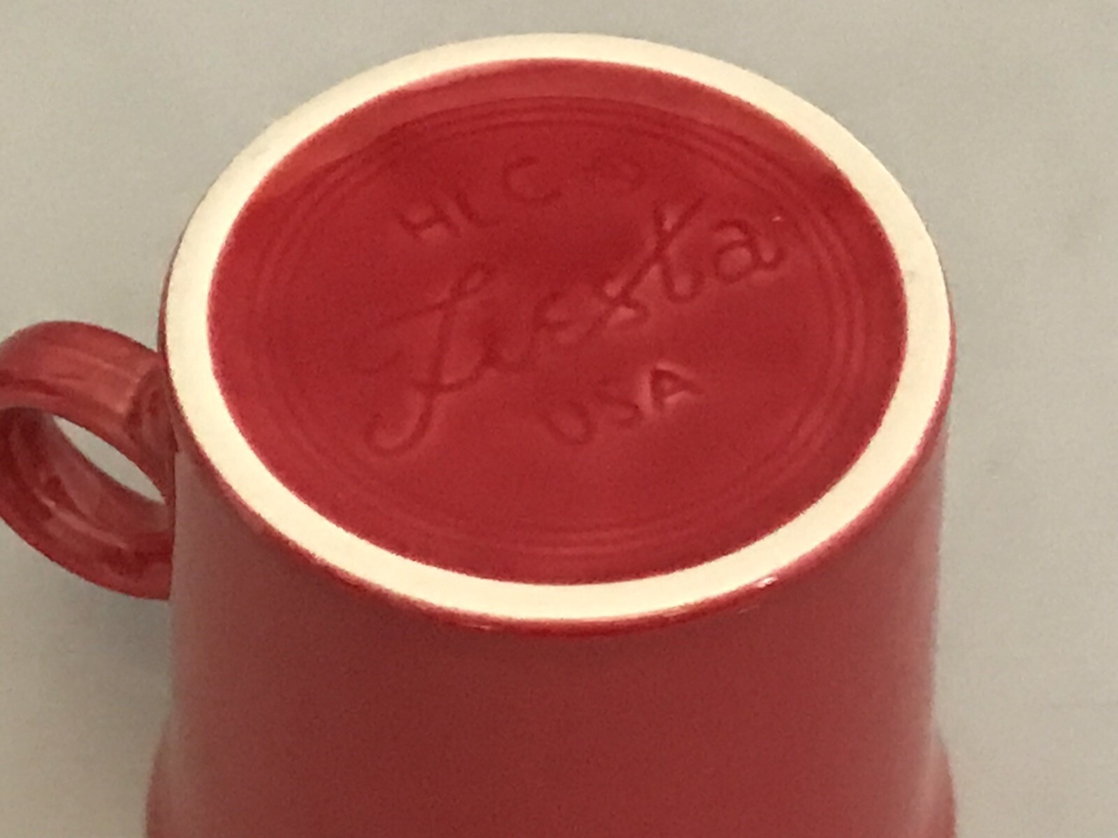 HLC Fiesta USA – Ring Handle Coffee Mug – Scarlet – Contemporary Original 10.25