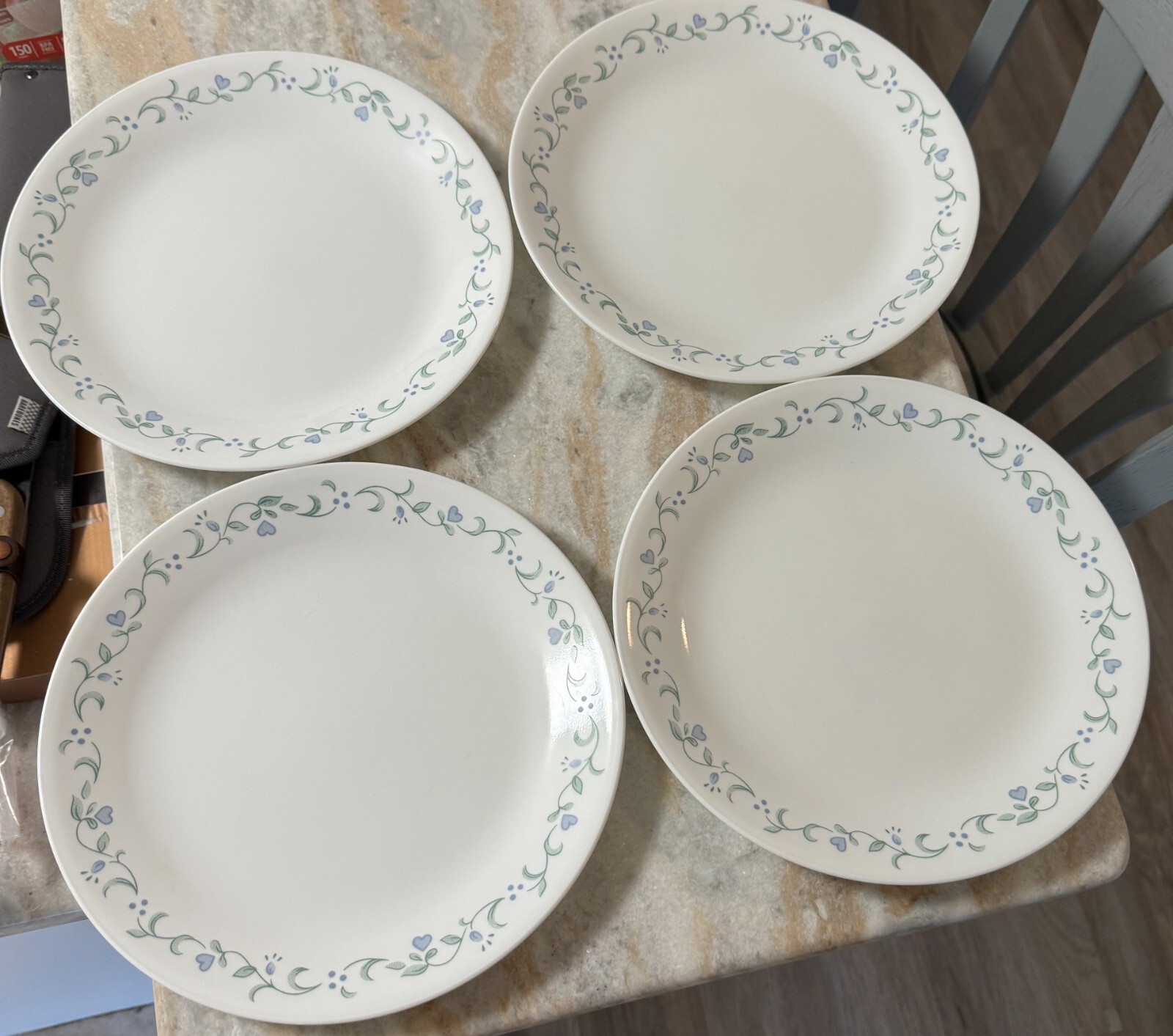 4 Dinner Plate Country Cottage Corelle by CORNING New 10 1/4″