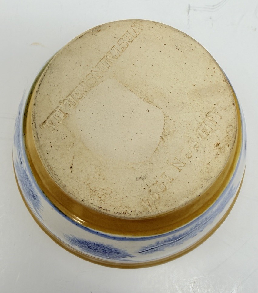 Westminster Pottery Stoneware Small Bowl 1994 Nancy Sampson Pottery Maker