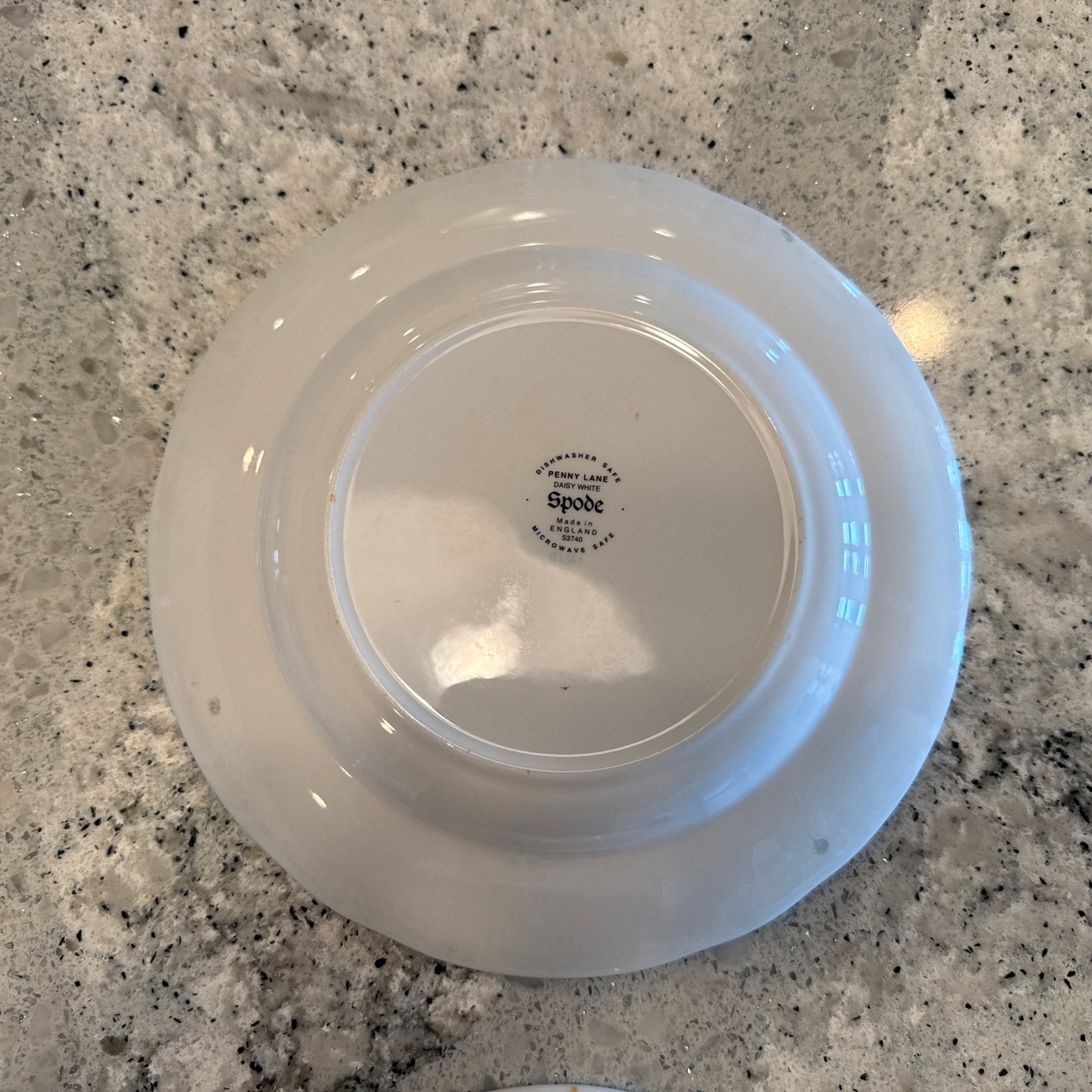 Spode Penny Lane Daisy White 7.5 Inches Salad Plates Blue Floral Set of 4 Rare