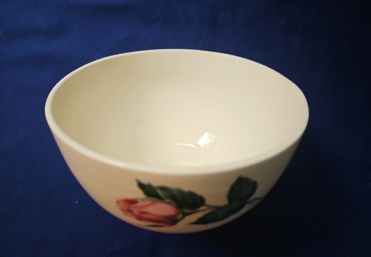 Ballerina Pink Rose Cranberry Bowl Universal Potteries 1950-1959 USA China