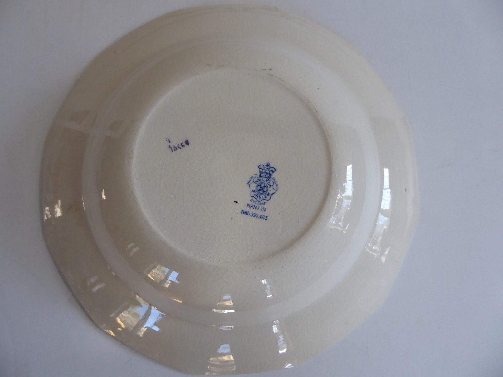 Doulton Burslem Nankin Rimmed Large Soup Bowl no. 1