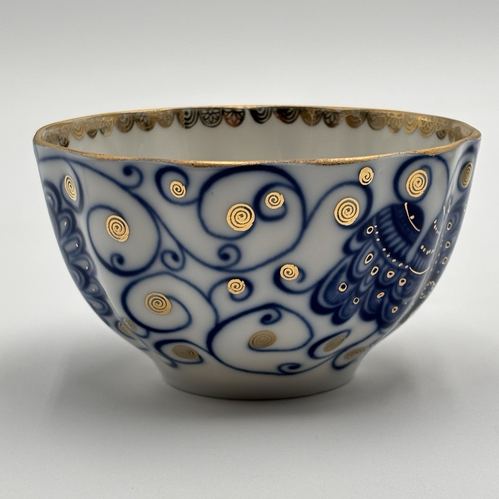 Lomonosov Imperial Porcelain Tea Cup & Saucer Magic Fire Bird Pattern 22K Gold
