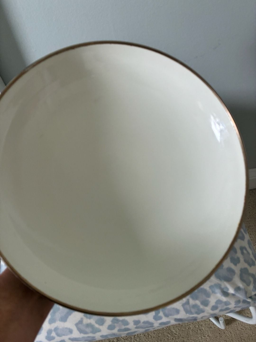 MacKenzie-Childs Courtly Check Enamel Casserole Dish