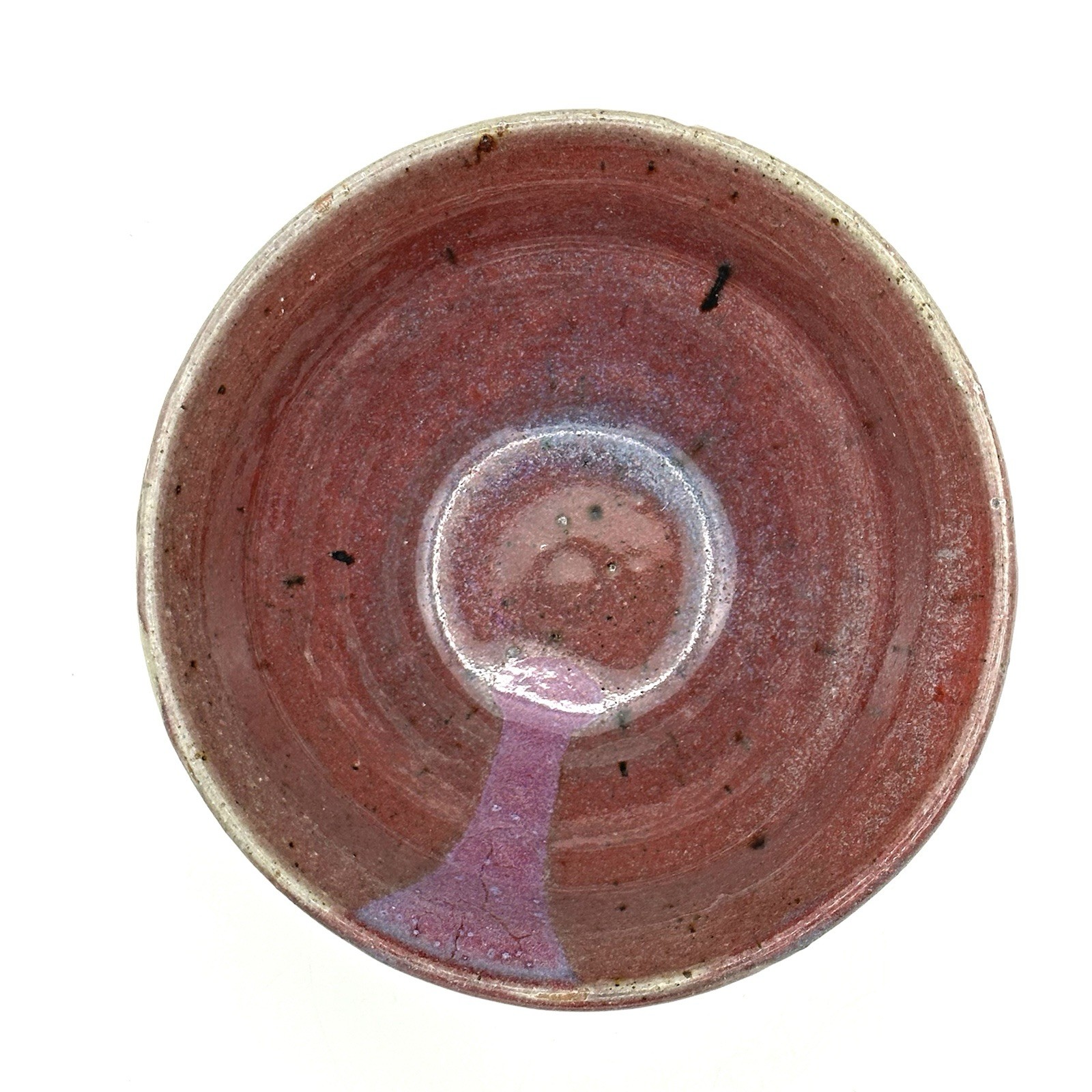 Vintage Hand Thrown Art Pottery Bowl Glazed Stoneware Signed 6.5 X 3.5 in