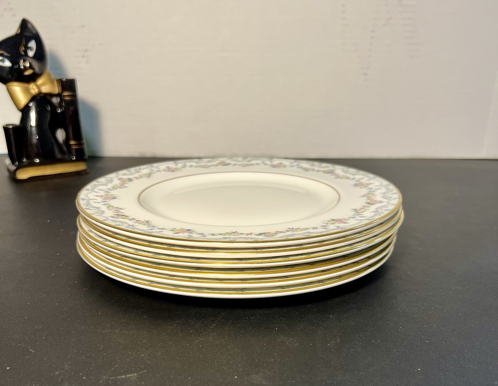 Royal Doulton England 1980s Set Of 6 Salad Plates Candice Bone China, 8”
