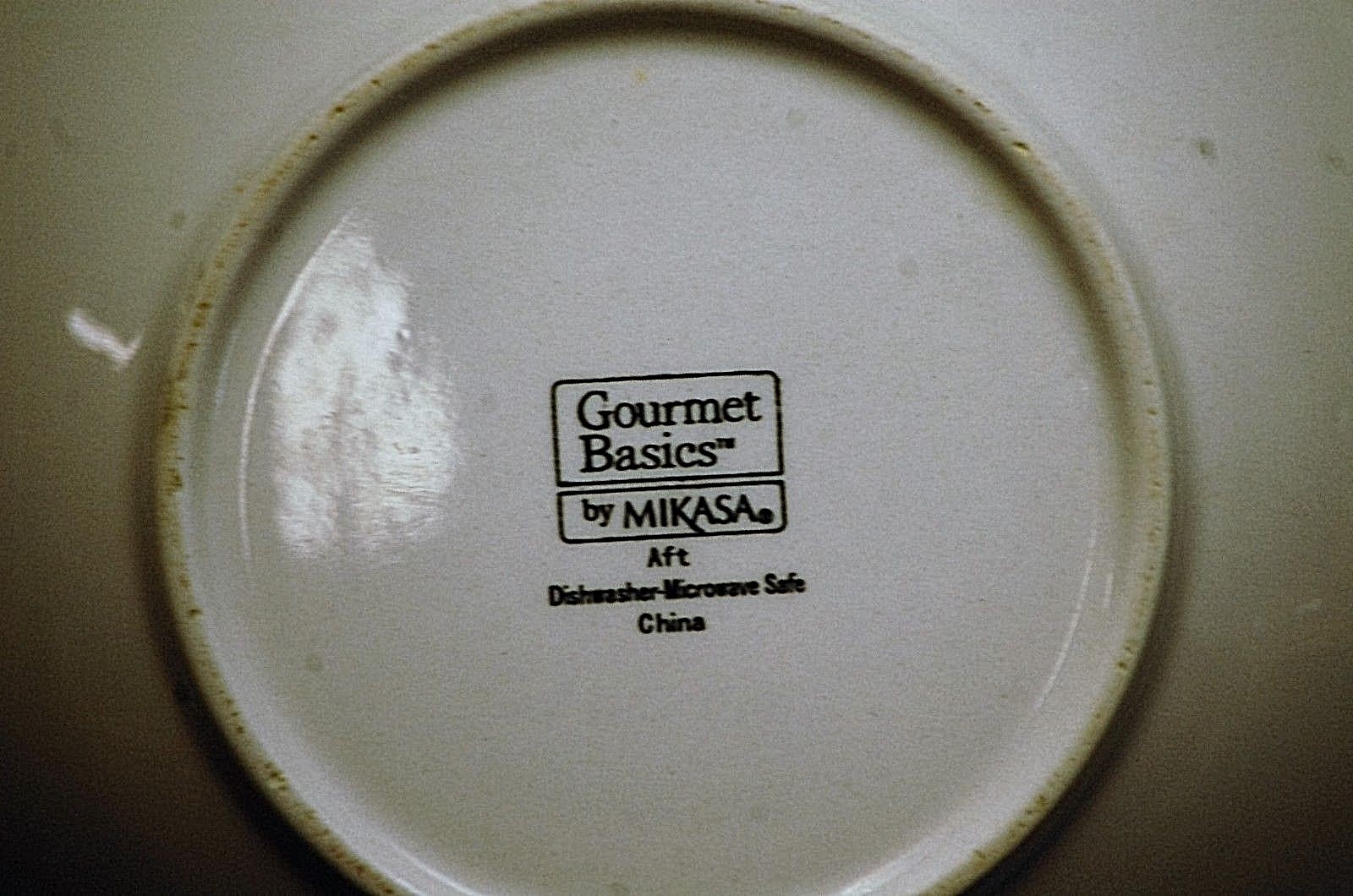 Classic Gourmet Basics by Mikasa Aft White Soup Cereal Bowl Basketweave Rimmed
