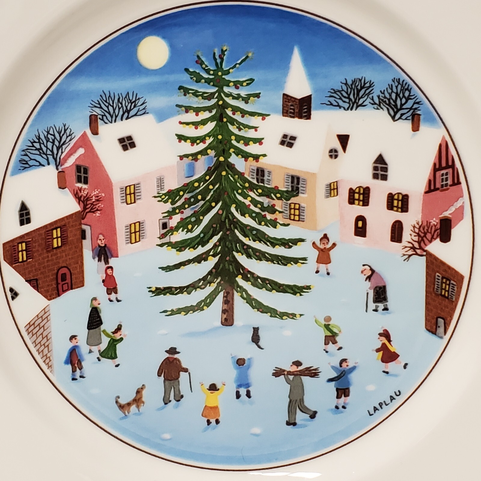 Villeroy Boch Naif Christmas 1748 Luxembourg Dessert Plates Set Of 2 8 Inches