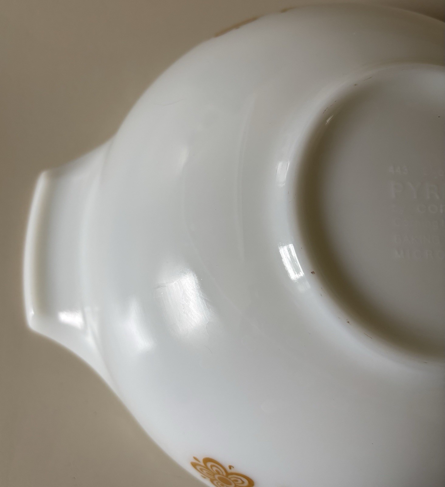Vintage PYREX Butterfly Gold Cinderella Nesting Mixing Bowl 443