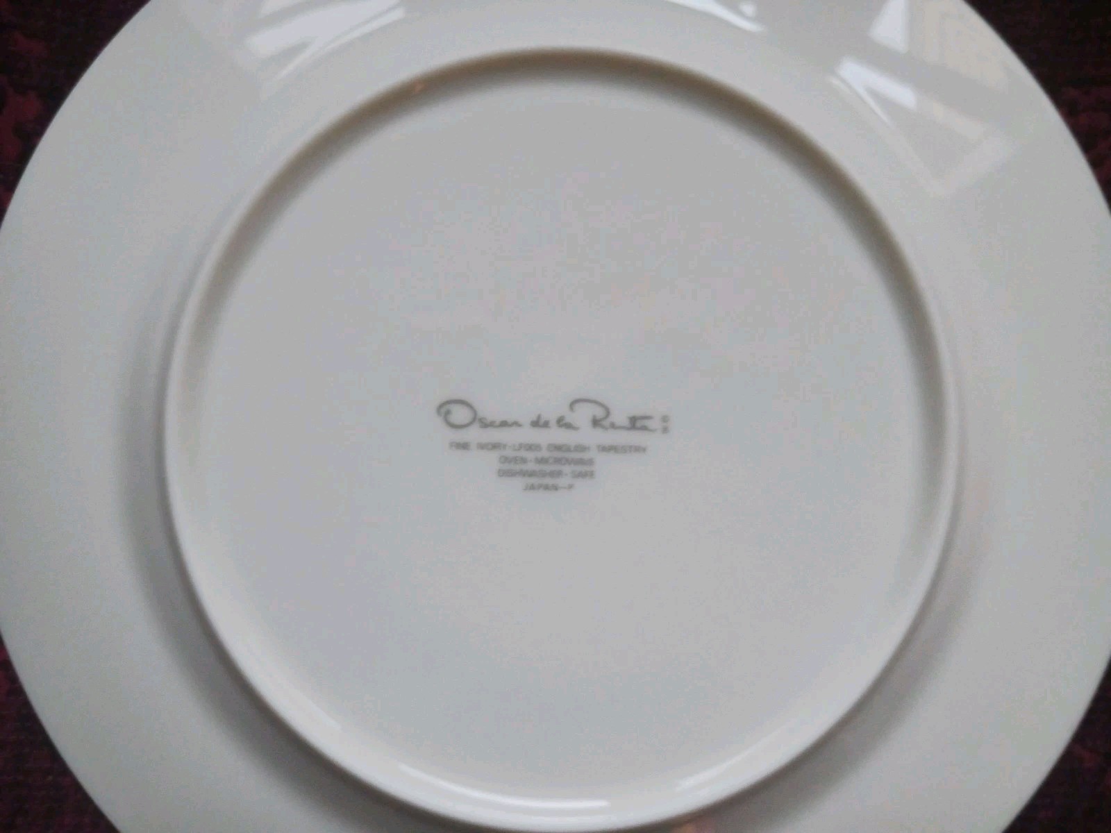 Oscar De La Renta English Tapestry 6Pc Lot – Dinner, Salad Plates, Saucers – NEW