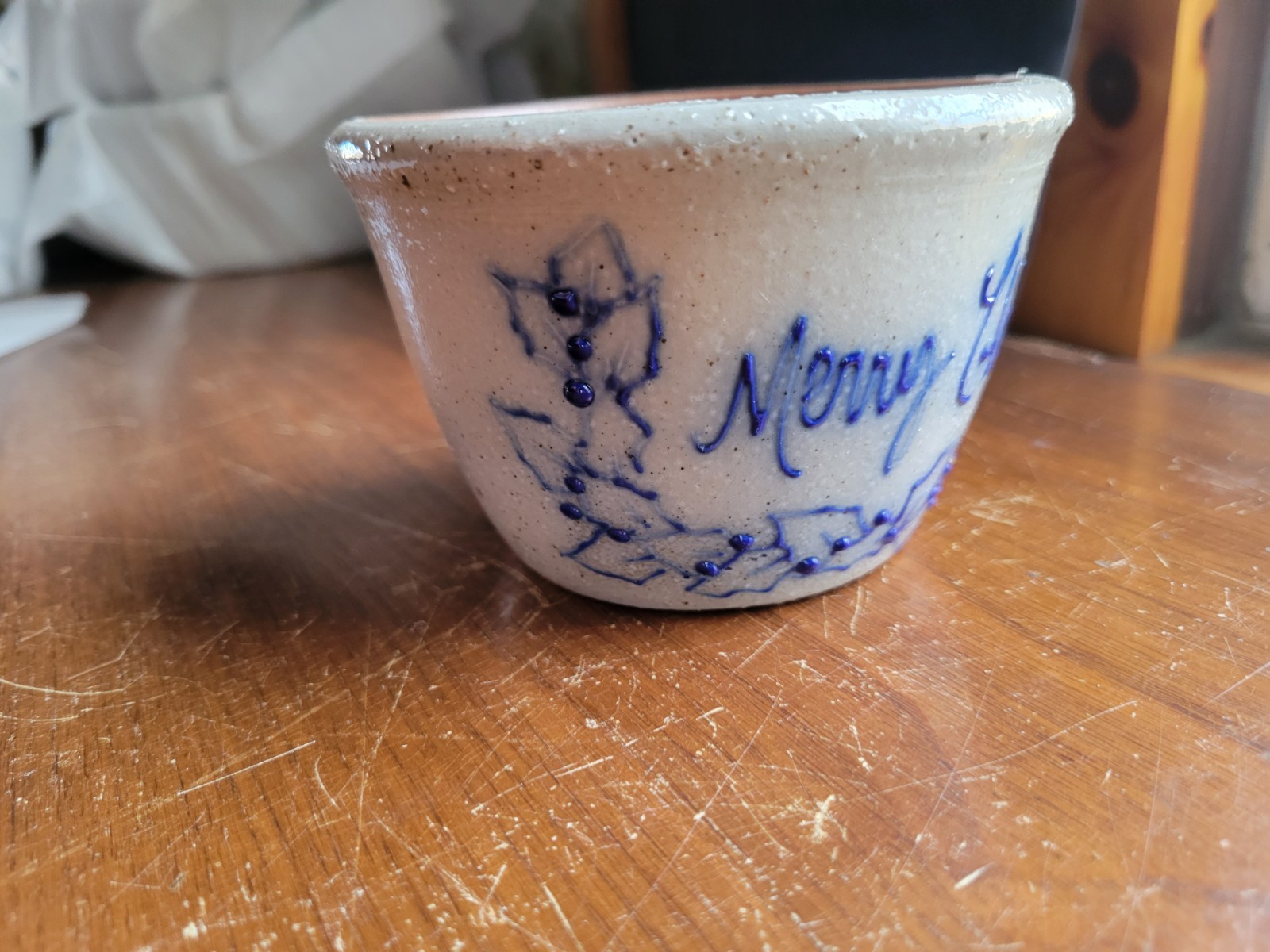 Salmon Falls Custard Cup? Merry Christmas 1994