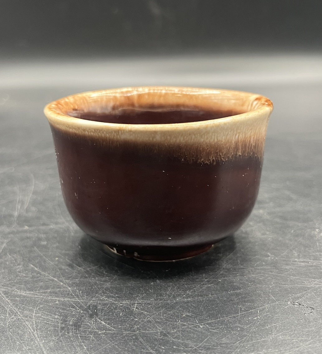 McCoy Pottery Bowl Brown Drip Glaze #7010 USA Vintage 3.5”