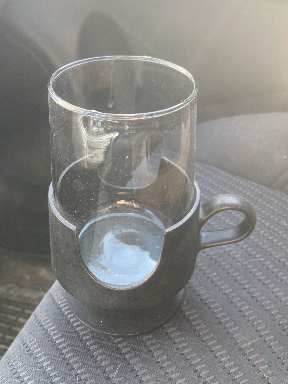 Vintage Corning Ware MCM Glas-Snap Coffee Drink Mug Cup Glass Plastic