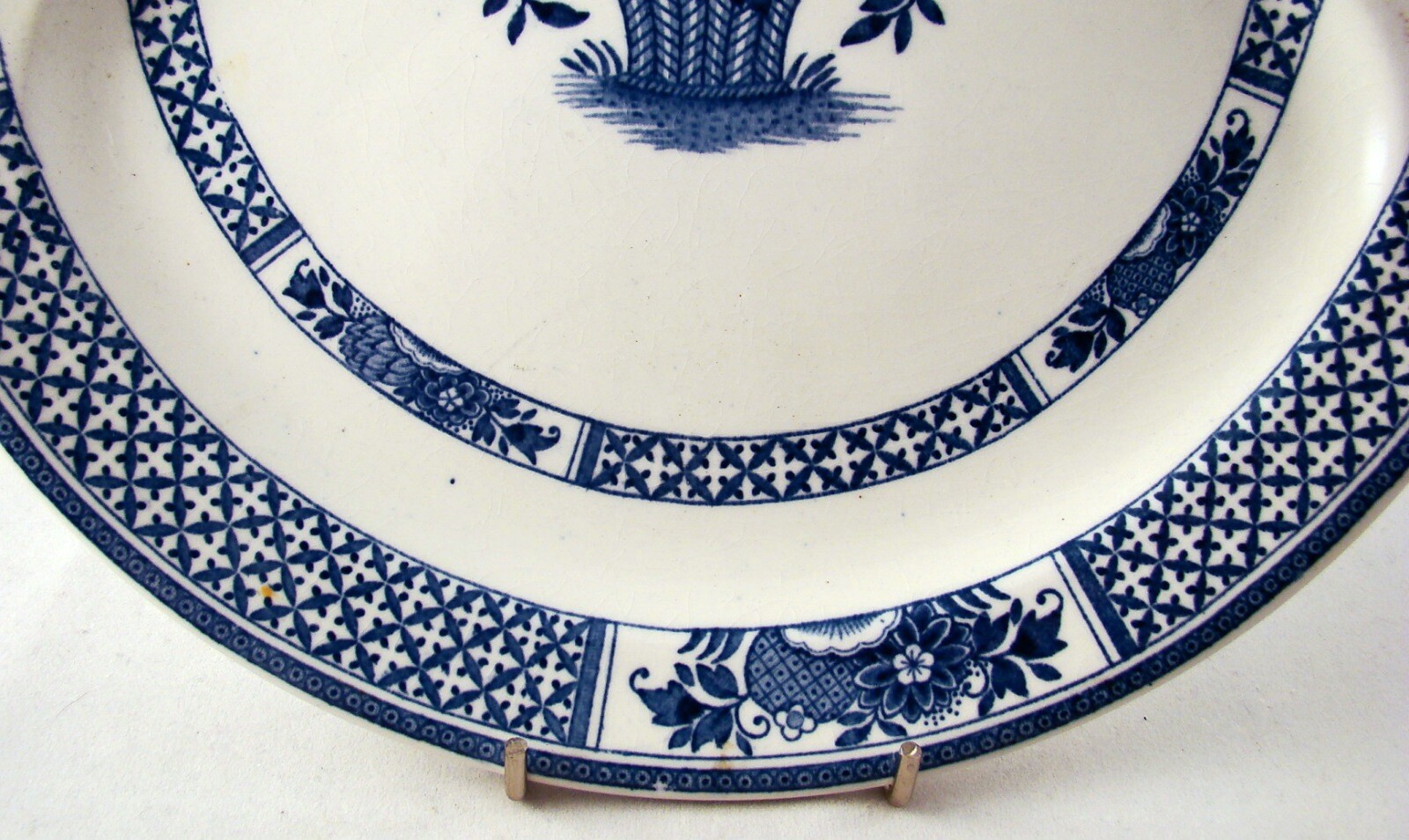Booths England Flow Blue NANKIN A1452 Divided Grill Plate READ