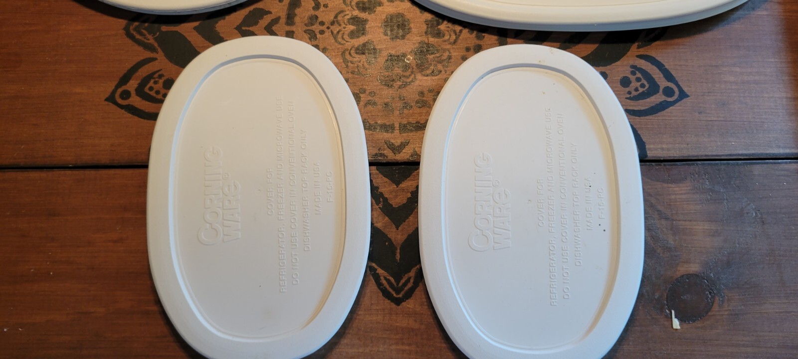 Vintage Corning Ware Lids lid Plastic Storage REPLACEMENT Square Round Oval F PC