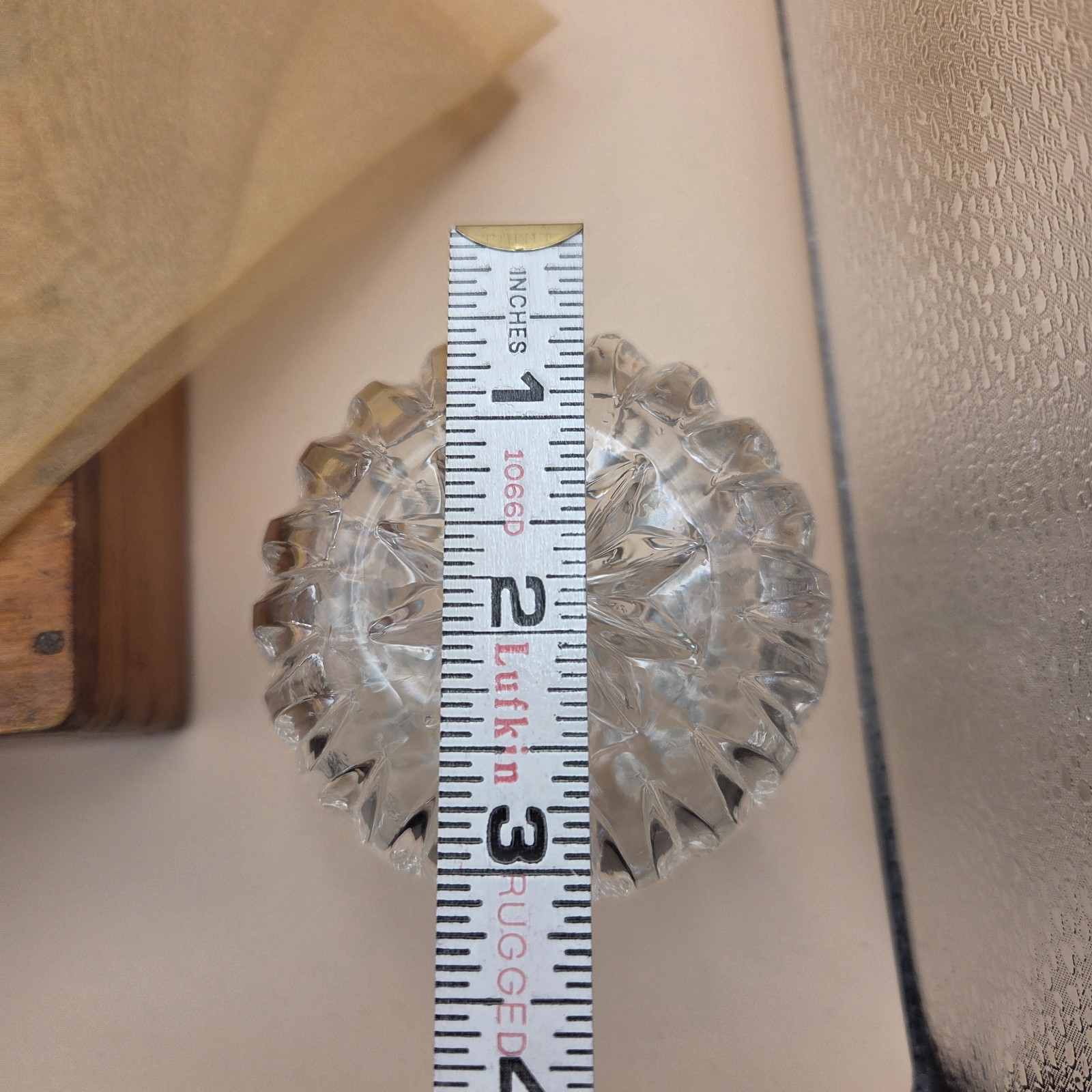 24% lead crystal covered trinket bowl