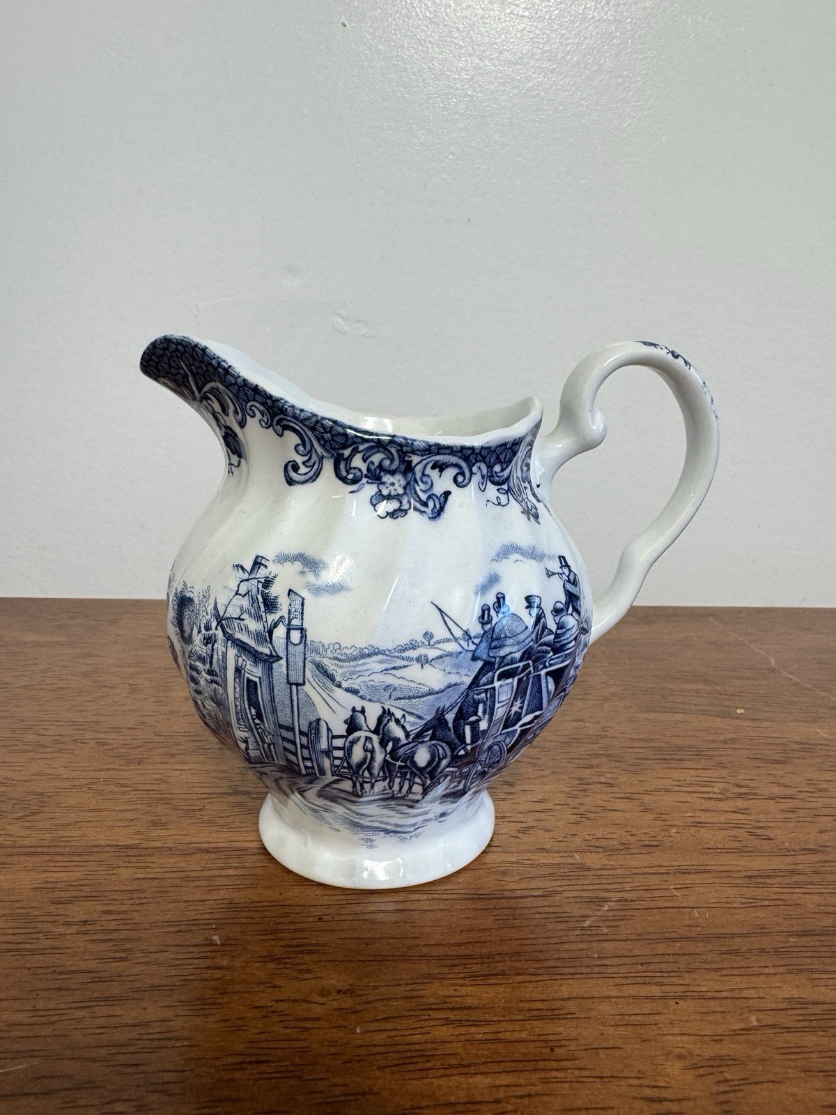 Liberty Blue Betsy Ross Tea Set Cups Creamers Sugar Bowl England Lot 9 Pc