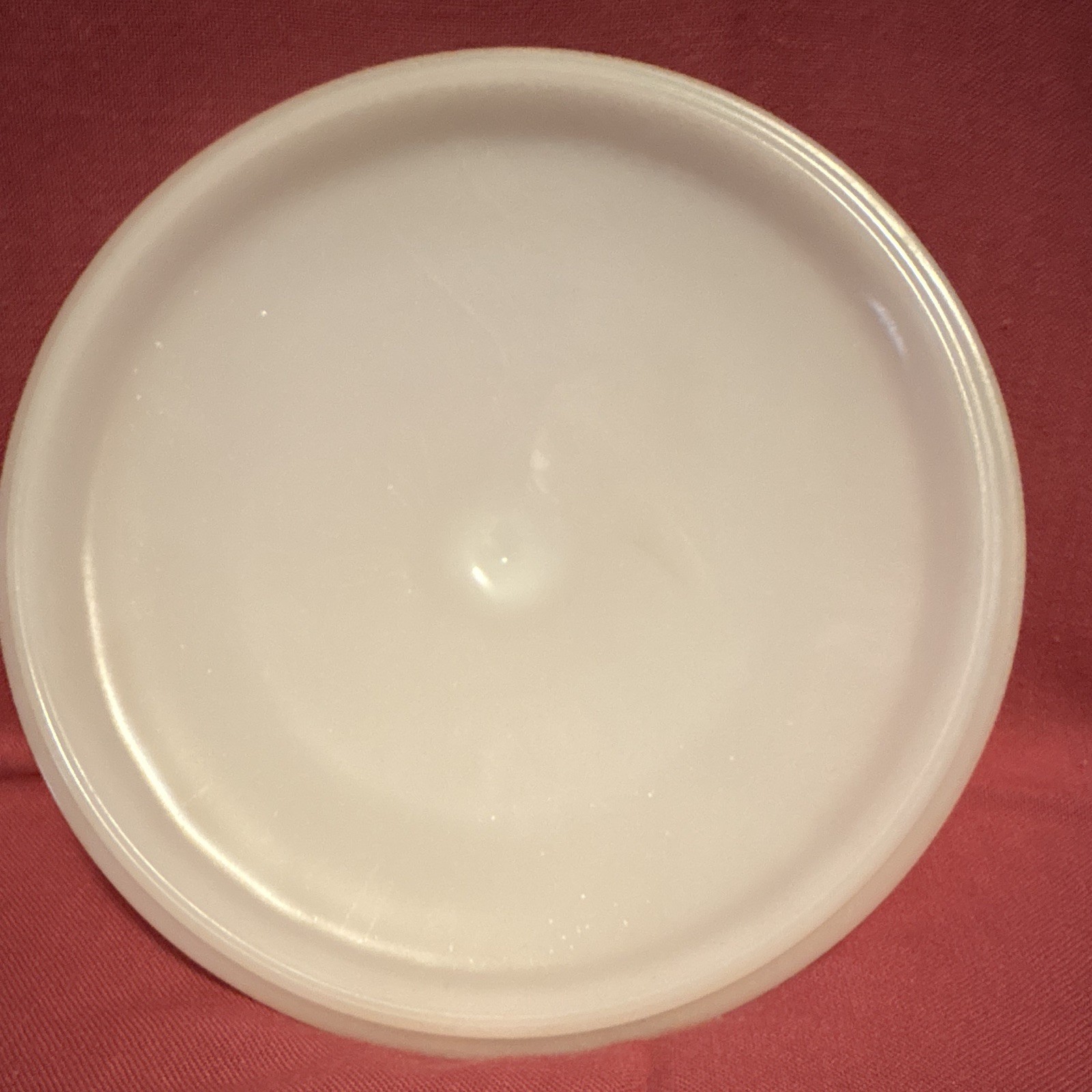 Glasbake White Milk Glass Round Casserole Dish w/ Lid 1 3/4 Qt