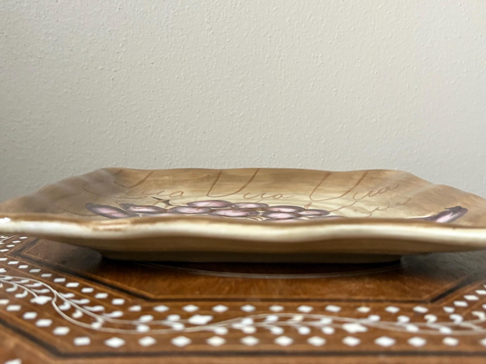 Vintage Tabletops Unlimited ‘Fruition’ Square Salad Plate Grapes