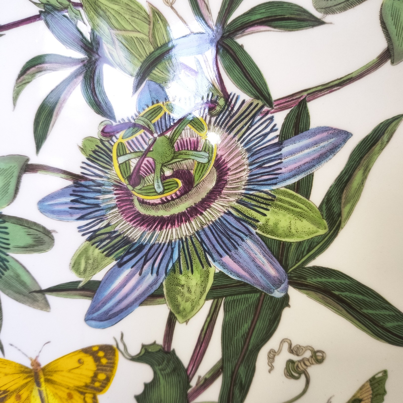 Portmeirion 12″ Serving Platter Botanical Garden Passion Flowers 1972