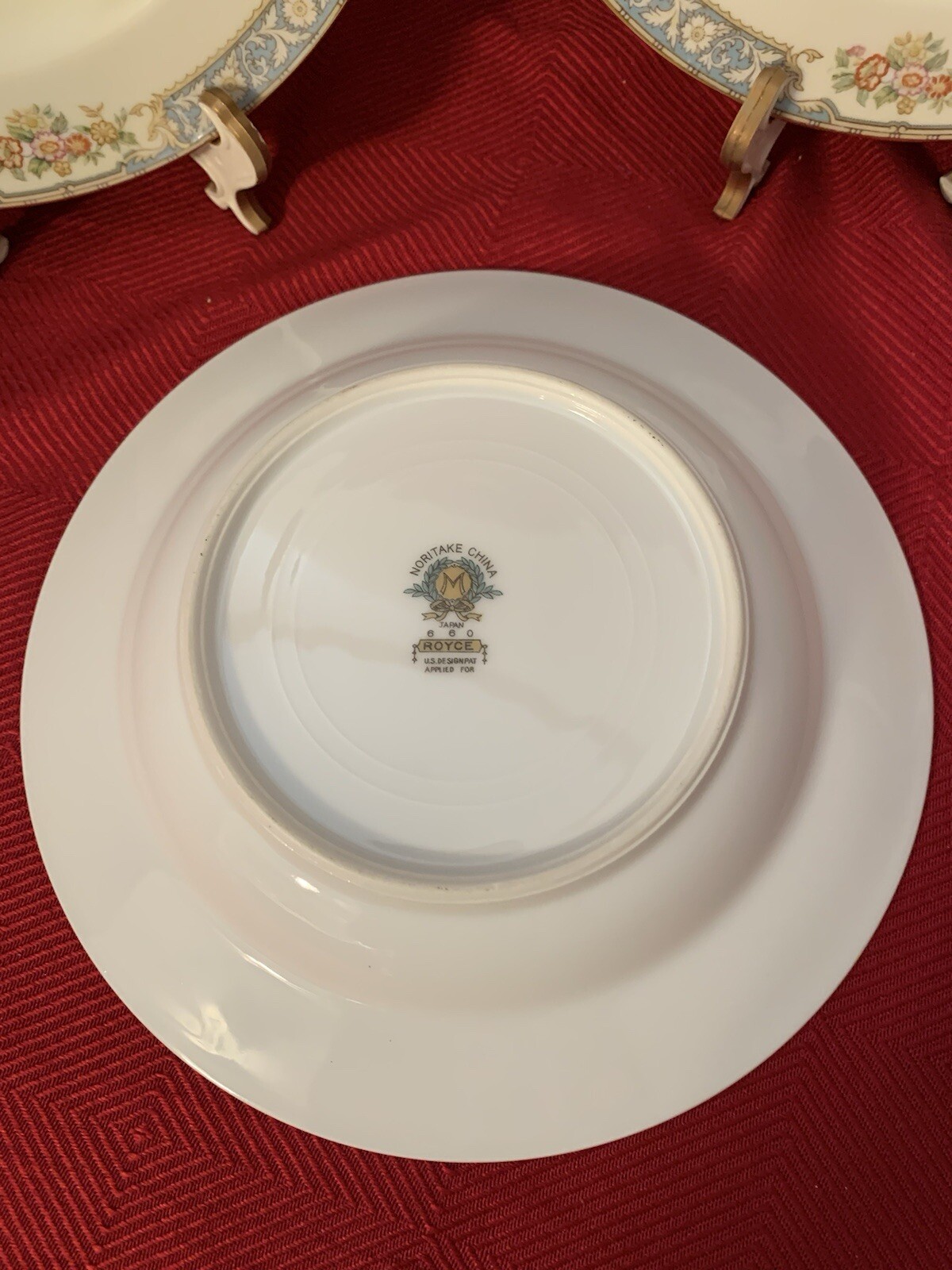 Set of 3 Noritake Royce 660 Soup/Salad Bowls Floral & Gold Trim Mint!