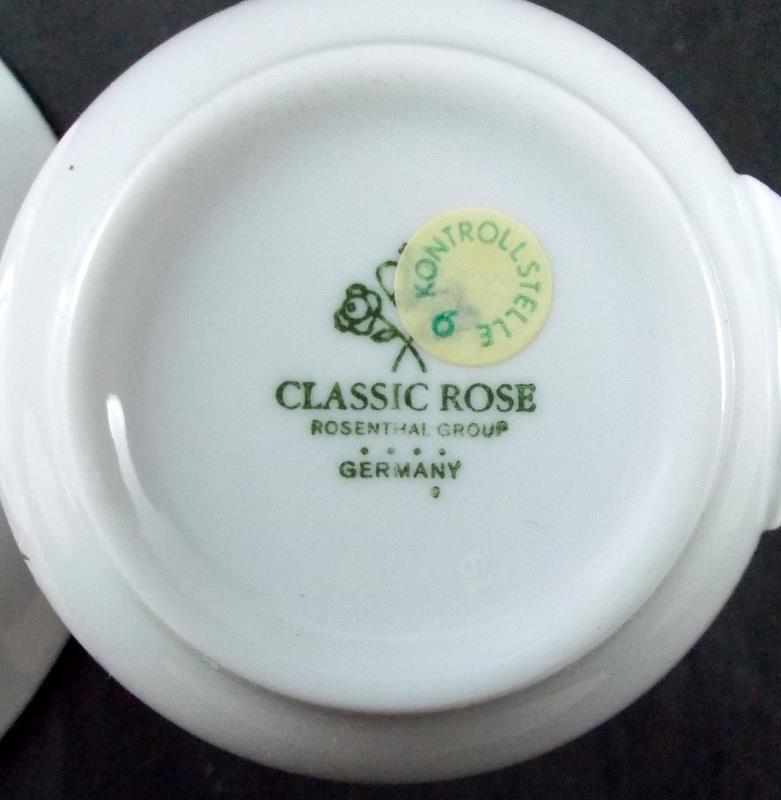 Rosenthal Deco Group of Dinner Plate with Cup and Saucer Set