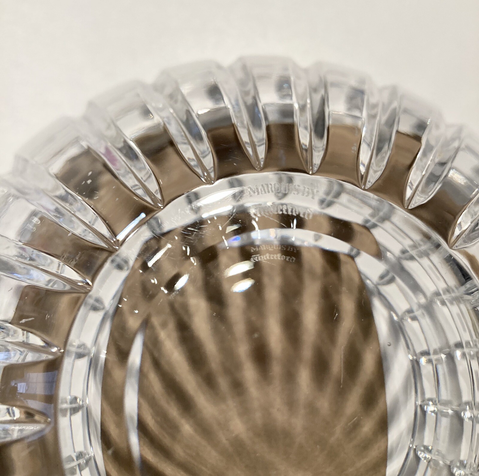 Marquis By Waterford Crystal Quadrata Bowl 7.5” Diameter Made In Poland