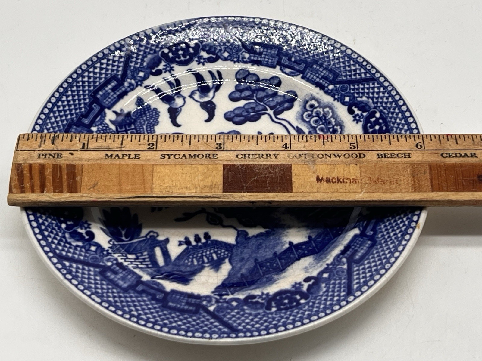 Vintage Blue Willow 6″ Dessert Plates Set 5 Made in Japan Chinoiserie China
