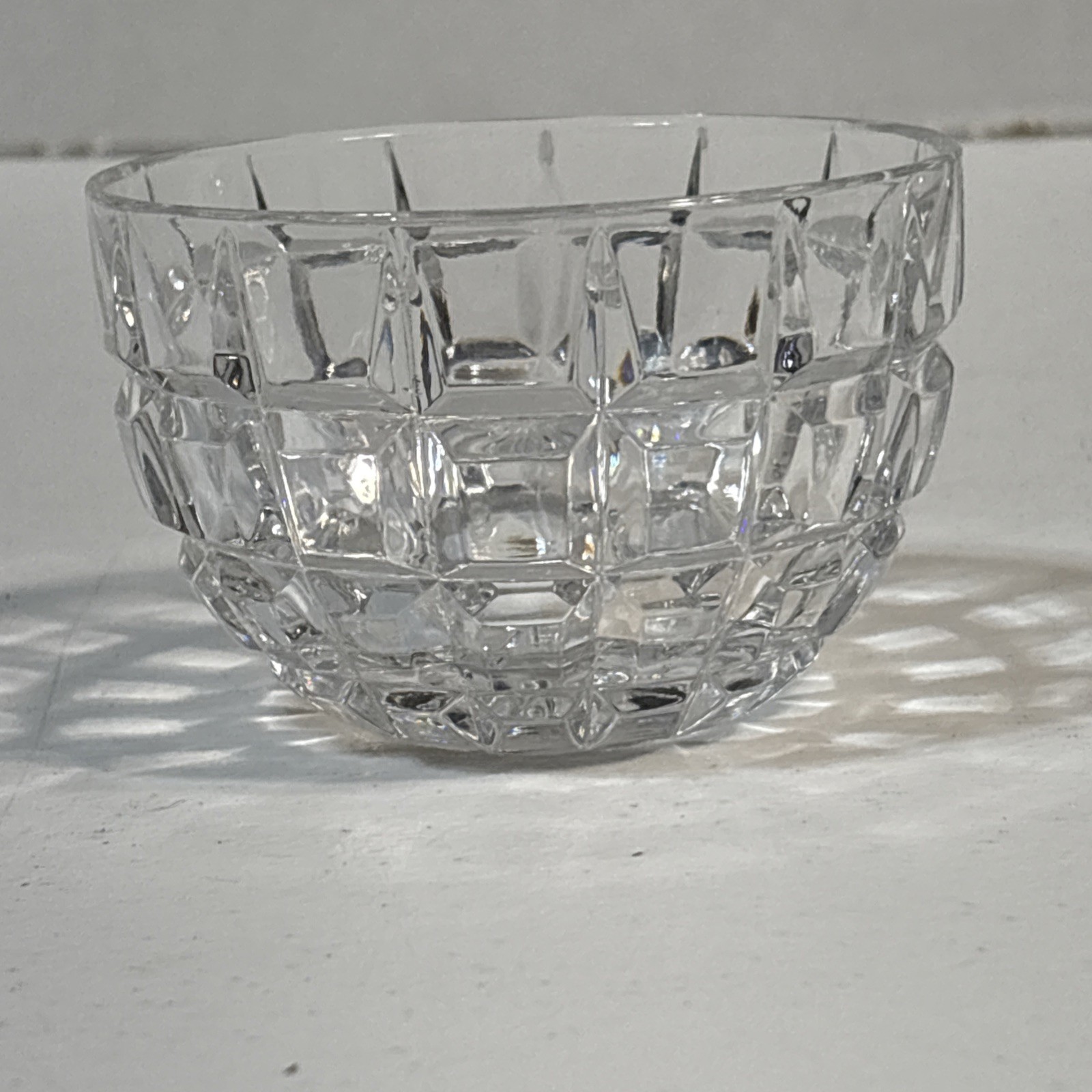 Marquis By Waterford Crystal Quadrata Bowl 3.5” Diameter Made In Poland