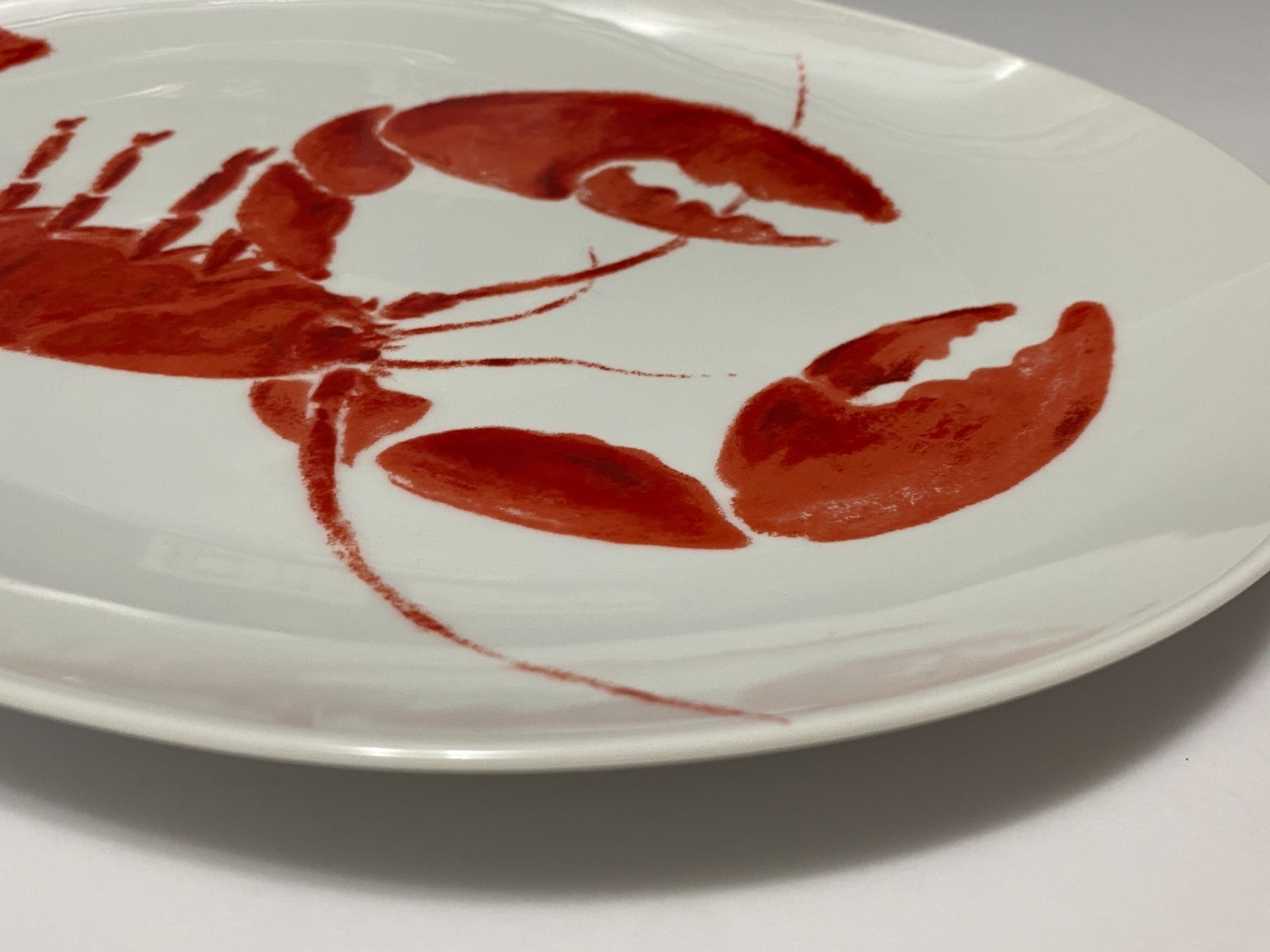 Lobster Serving Platter Studio Nova Red Oval Plate Fine China Y0723 12.5″ x 10″