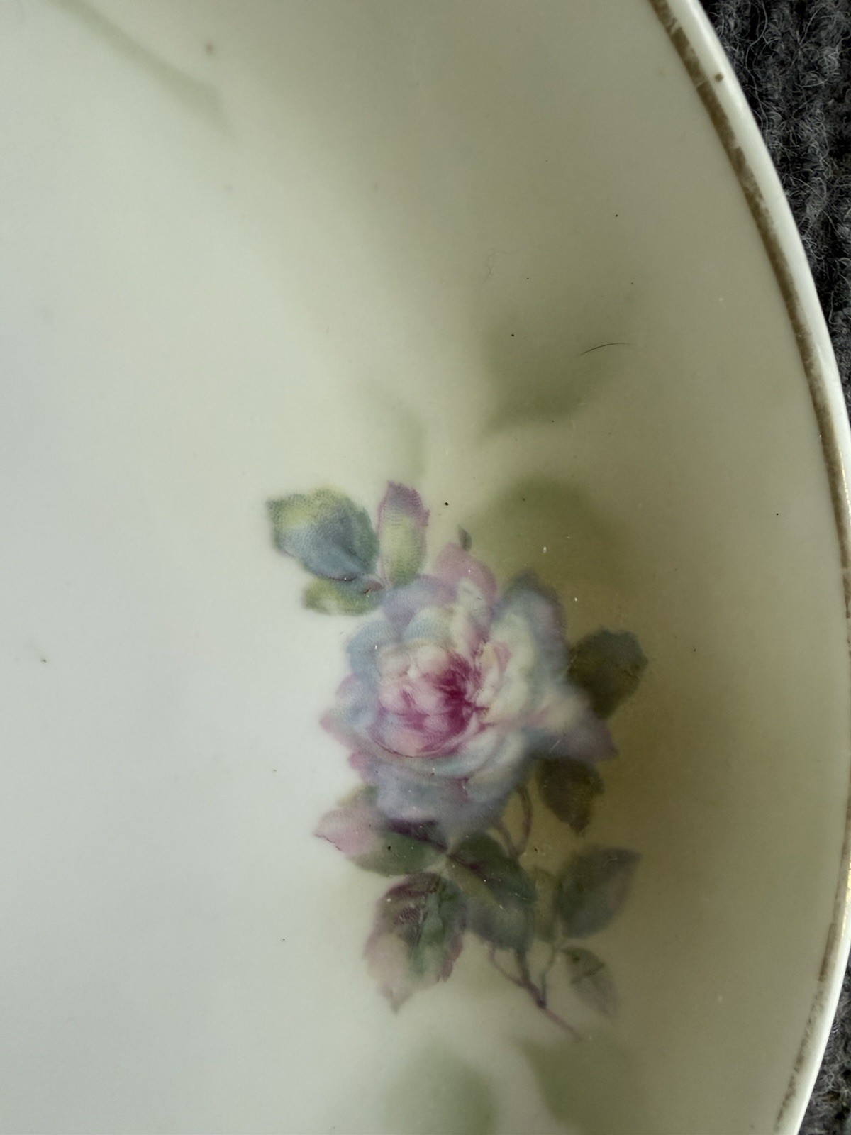 Rudolstadt Royal Prussia 10″Cake Plate with Handles and Hand Painted