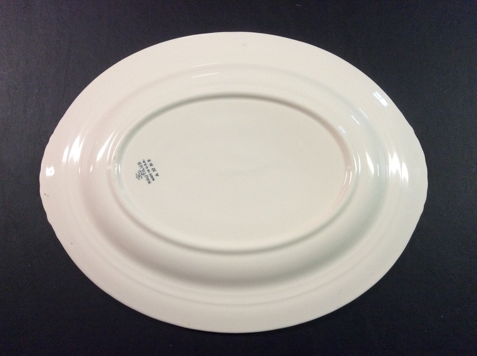 Antique Homer Laughlin Nautilus Cardinal 11-3/4 Inch Long Serving Platter (EX)