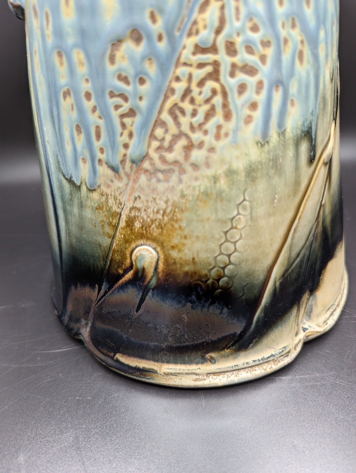 Huge 16.75″ Steven Hill Cypress Pitcher Porcelain Studio Art Pottery Signed