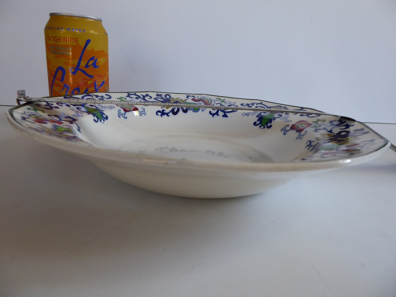 Doulton Burslem Nankin Rimmed Large Soup Bowl no. 1