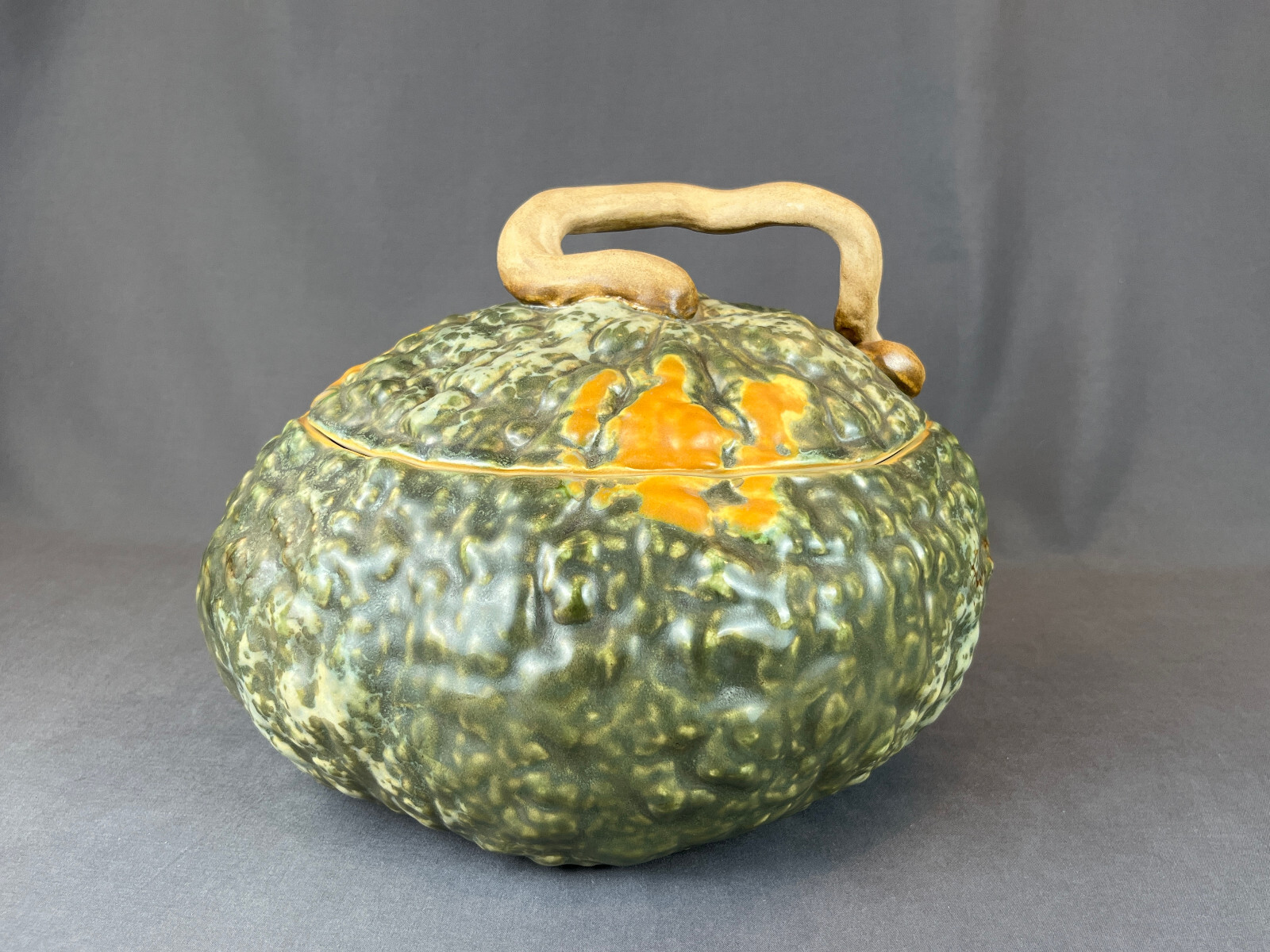 Patricia Garrett SQUASH TUREEN Lidded Bowl Great Impressions SIGNED c. 1997