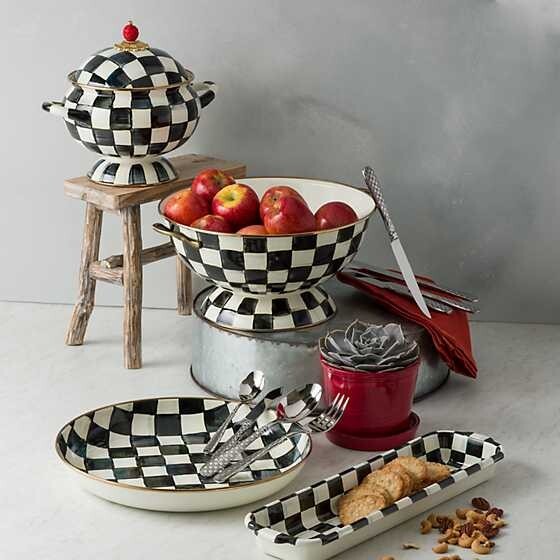 Mackenzie-Childs Courtly Check Baguette Dish