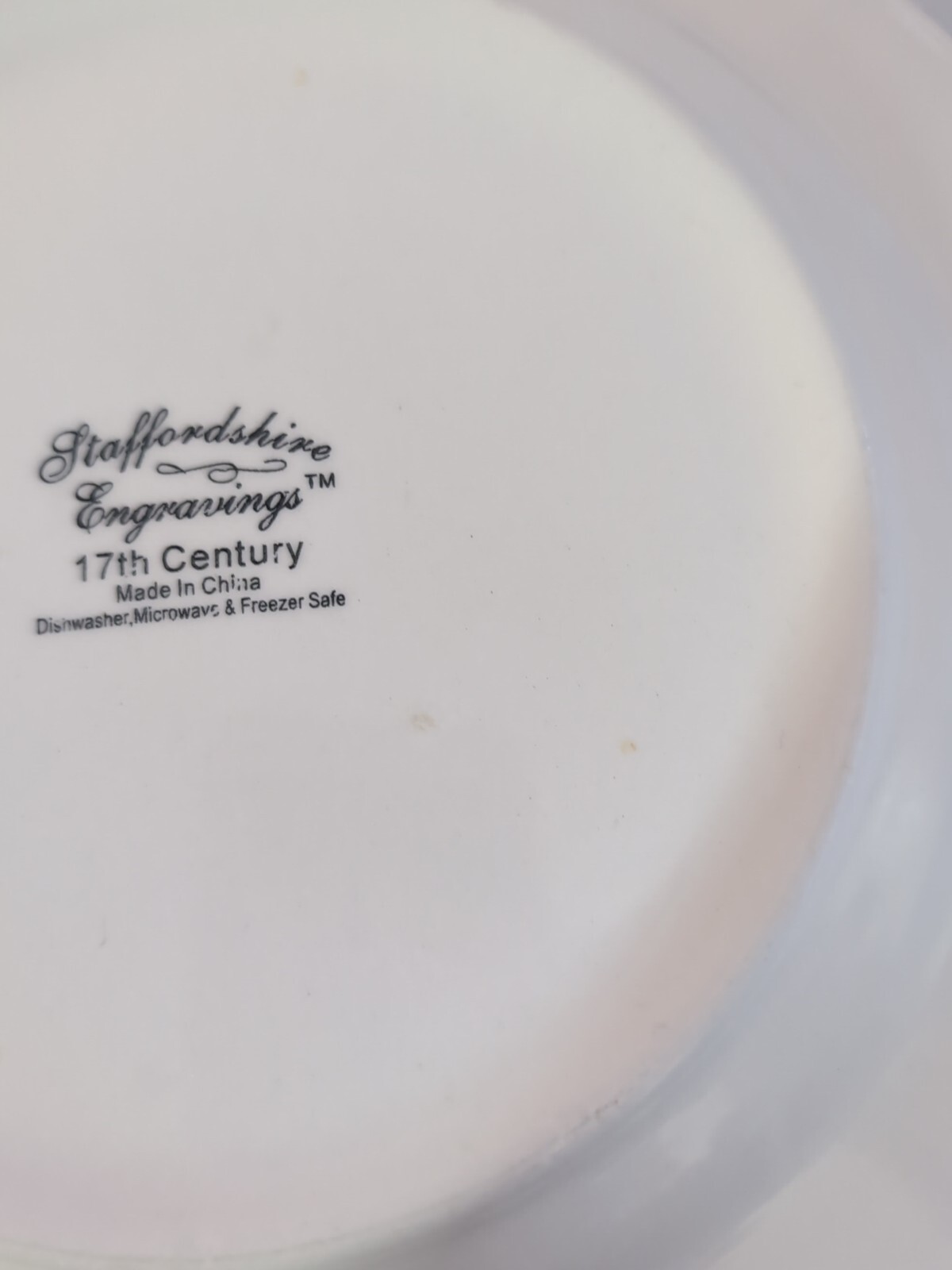Staffordshire Engravings Blue 17th Century 10.5″ Dinner Plate