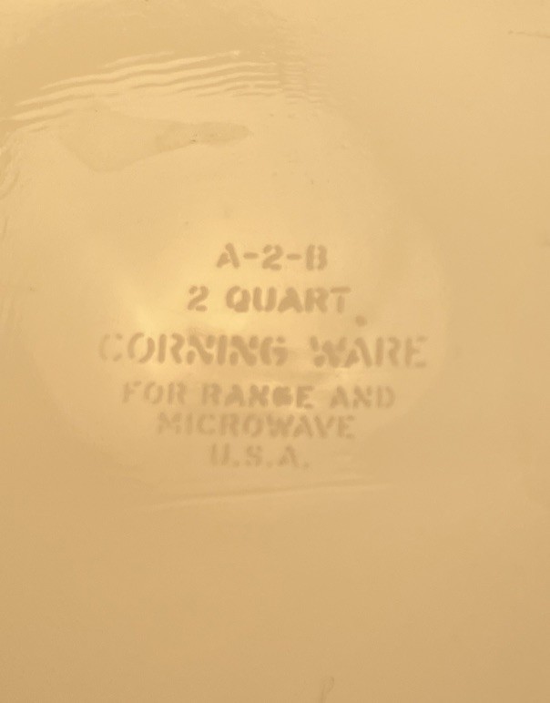 Vintage Corning Ware A-2-B Blue Cornflower 1 Quart Casserole Dish No Lid