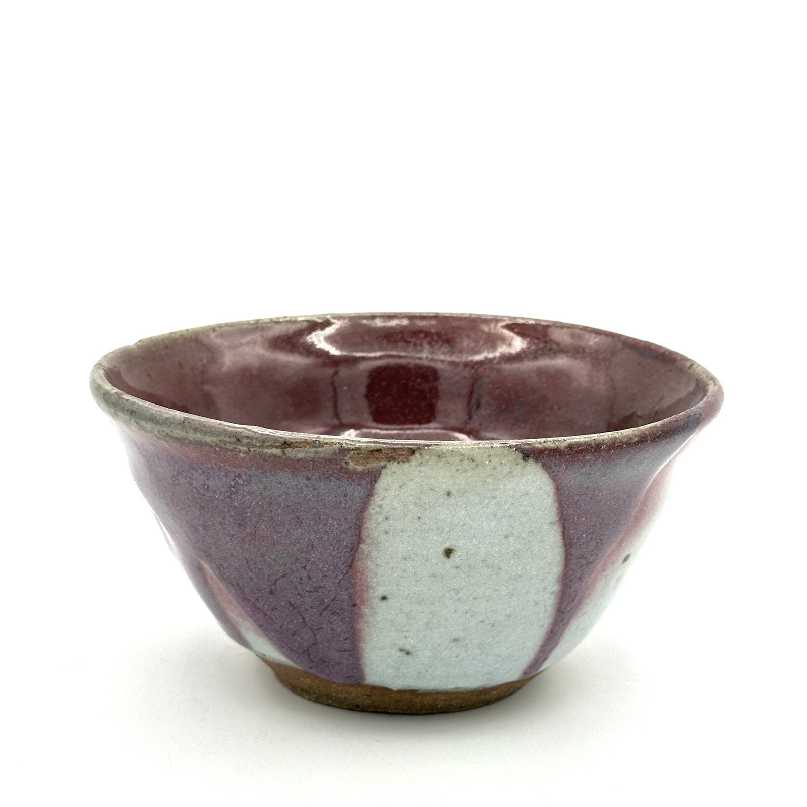 Vintage Hand Thrown Art Pottery Bowl Glazed Stoneware Signed 6.5 X 3.5 in