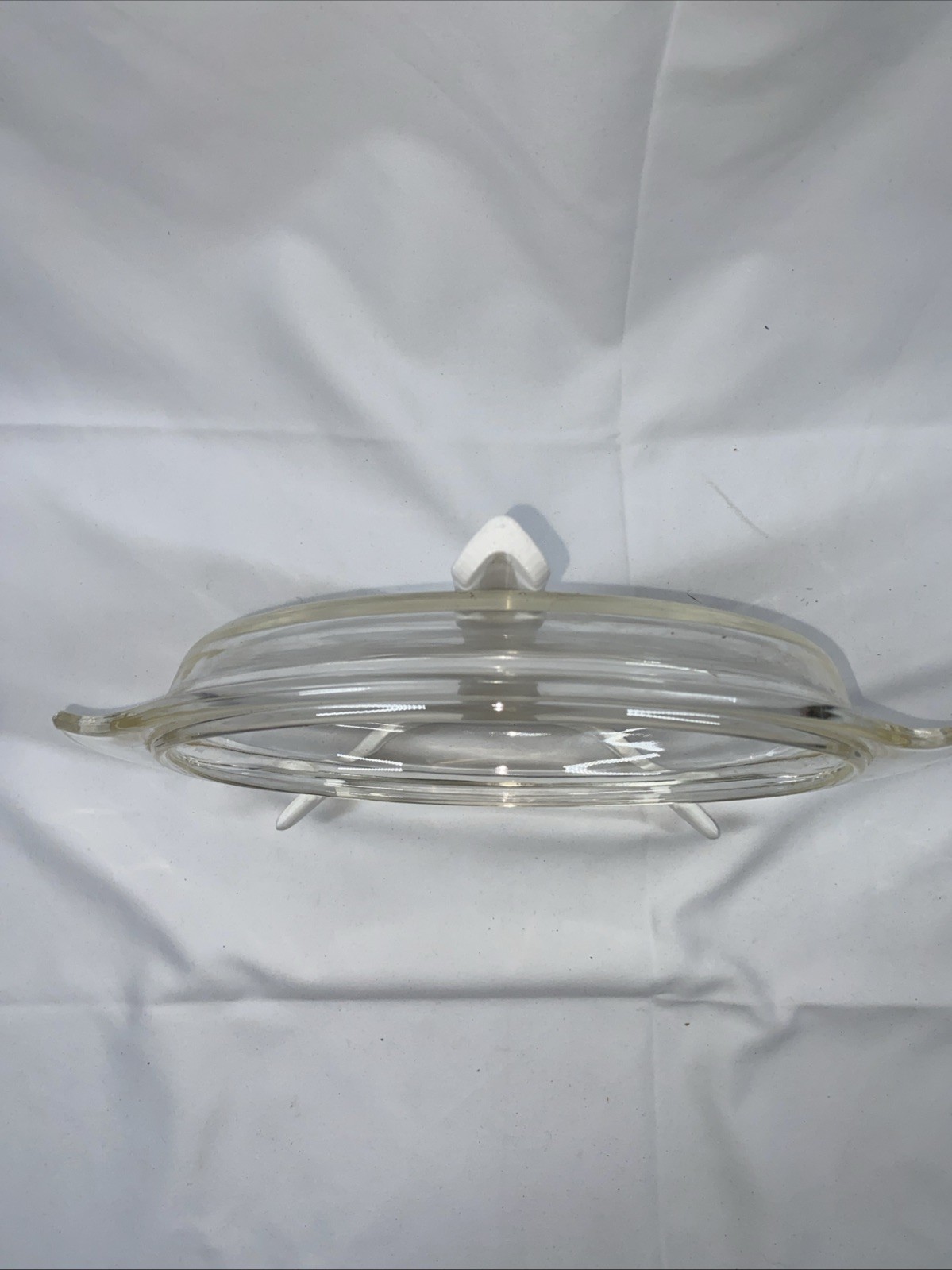 Oval Casserole Replacement Glass Lid. 8.5″ L X 7″ W X 1.5 H