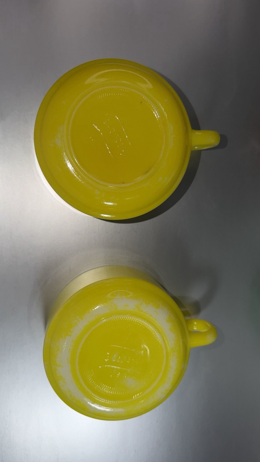 Vintage Lot of 6 Retro Colors Stackable Glasbake J-2711 Soup Bowl/Mug USA Made