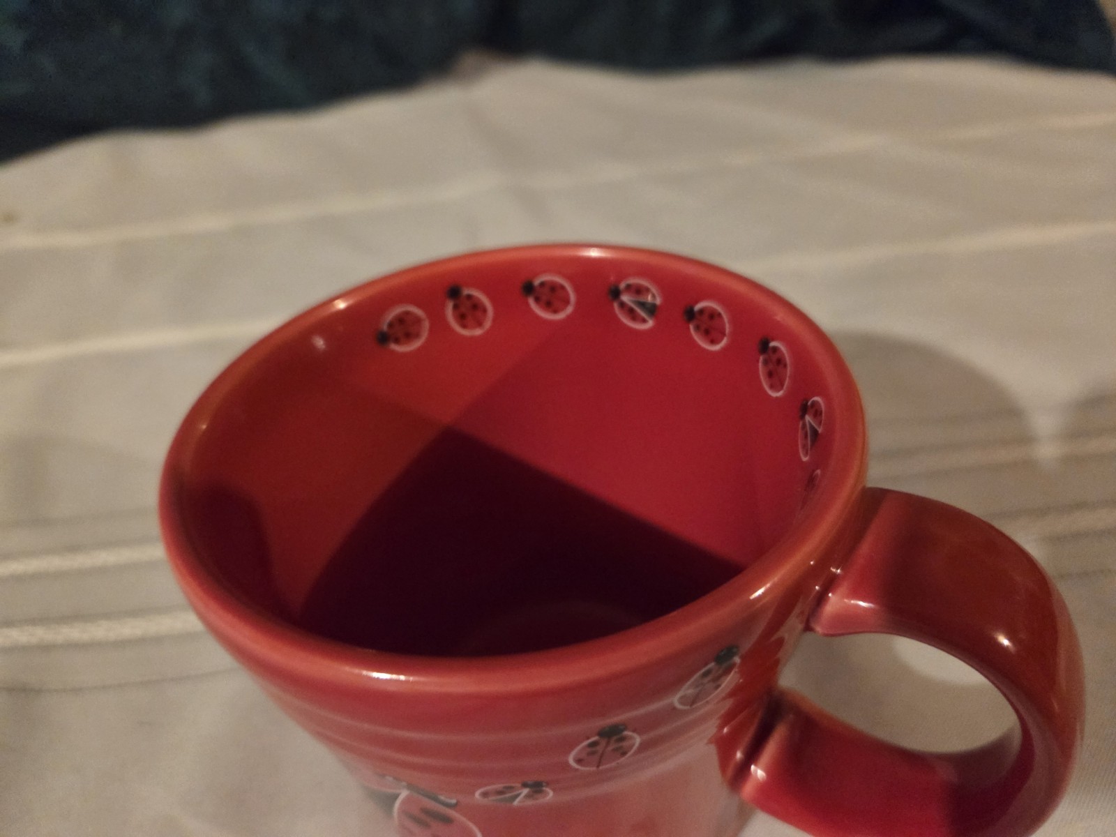 HLC Fiesta Scarlet Red Ladybug Tapered Mug Coffee Cup 15 oz.