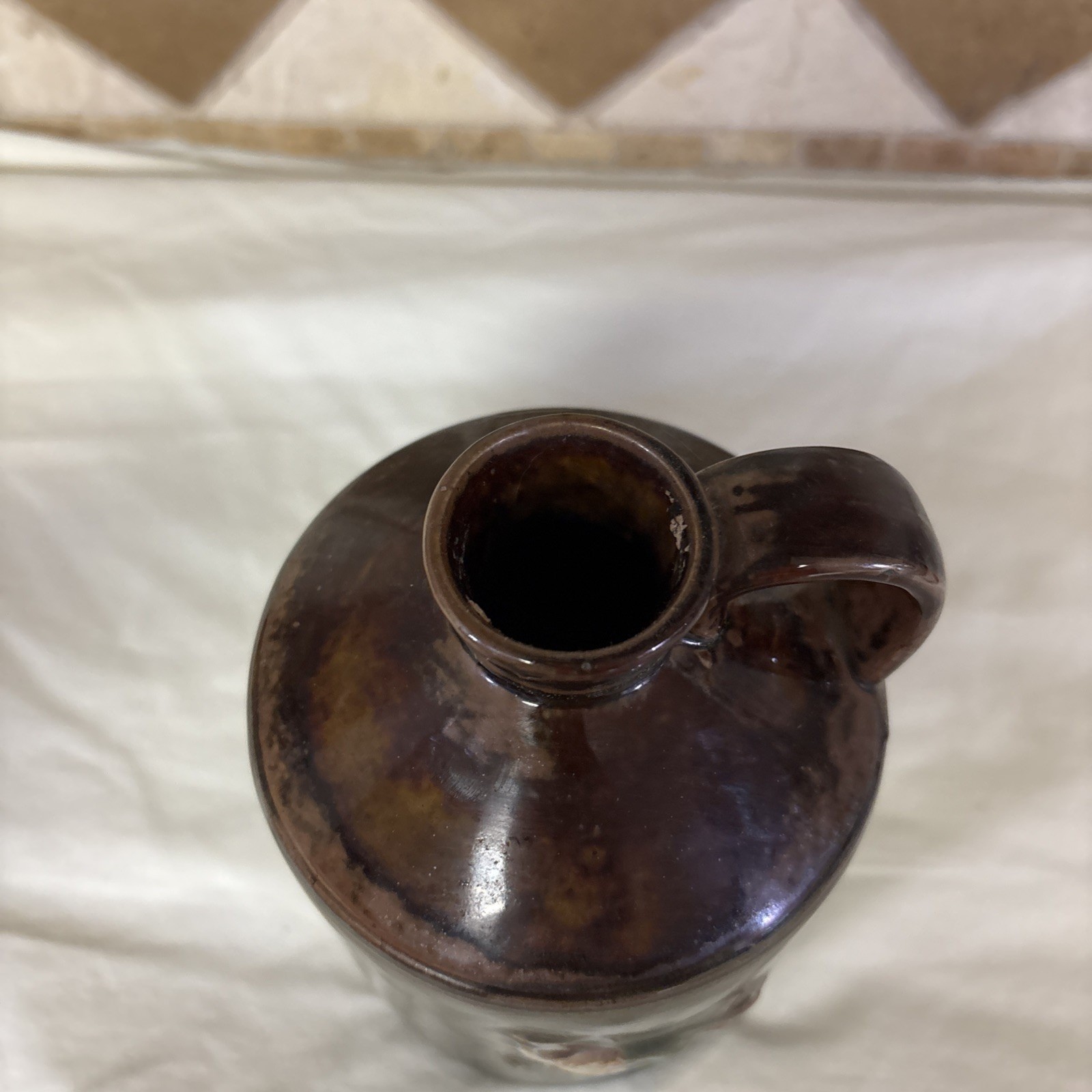 Vintage Rooster Country Clutter Stoneware Jug