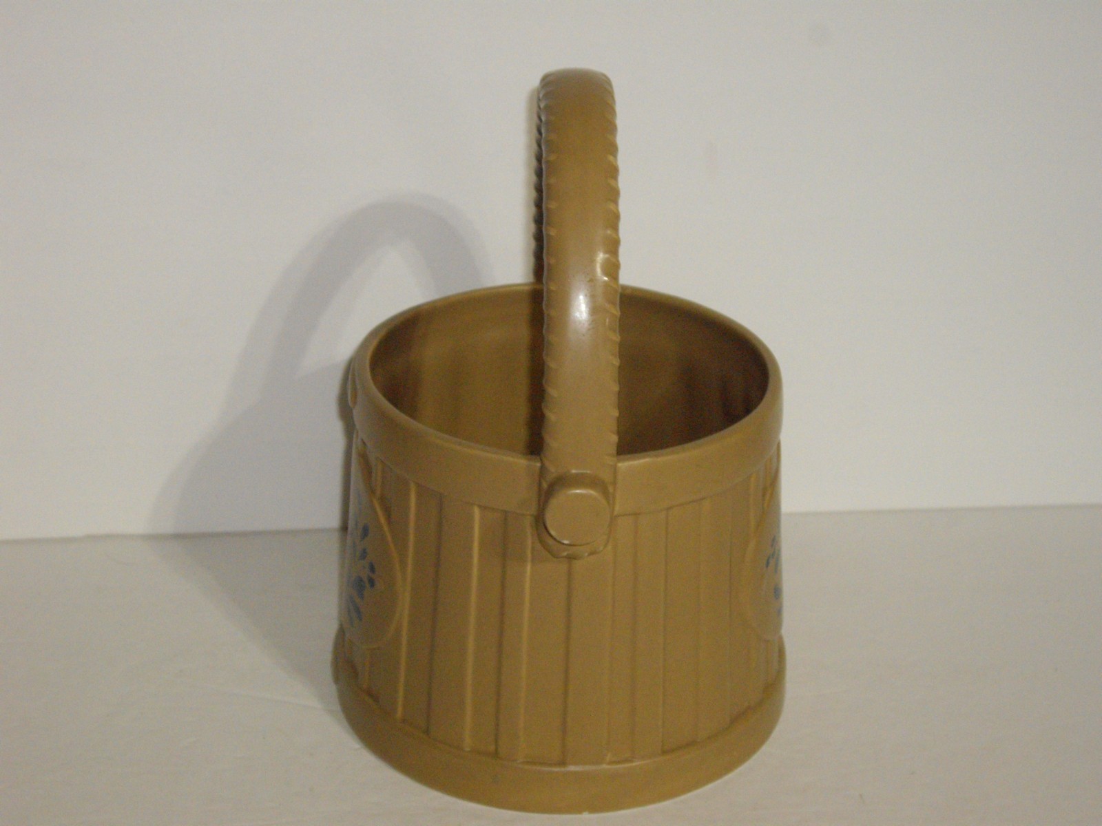 Pfaltzgraff Stoneware Folk Art BUCKET Pre Production 2nd Prof China VERY RARE