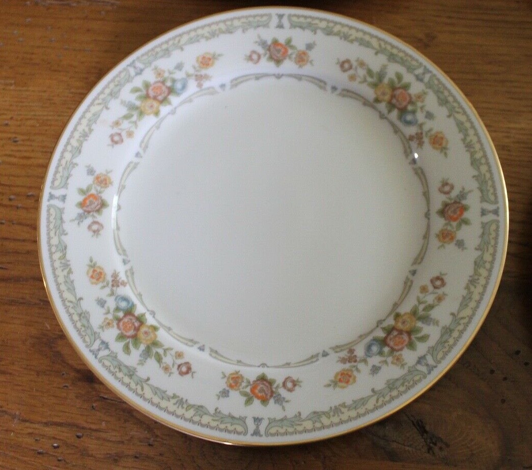 6 Noritake China Porcelain Floral HOMAGE Salad Plates #7236