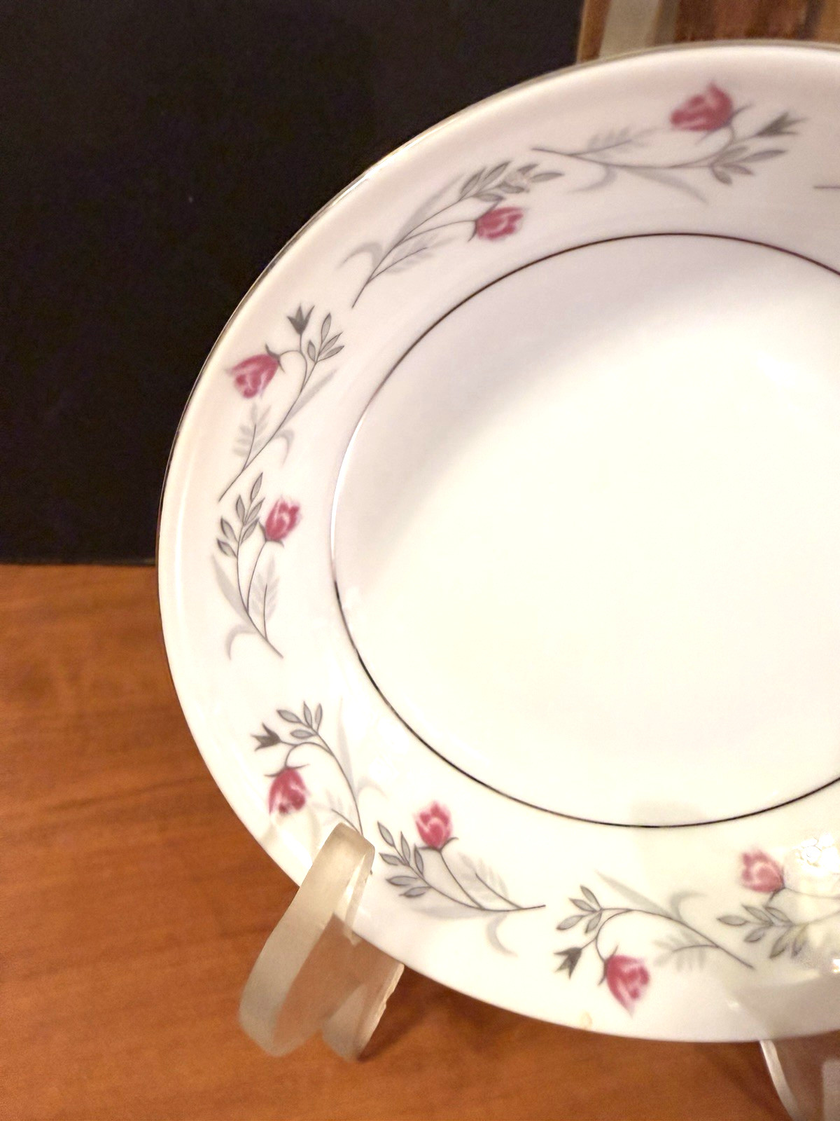 Princess Rose Reverie Soup Bowl Pink Floral Vintage Japan