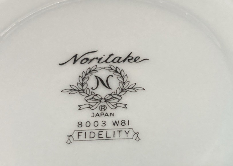 Noritake Fidelity 8003 Light Blue Cups & Saucers Set of 4