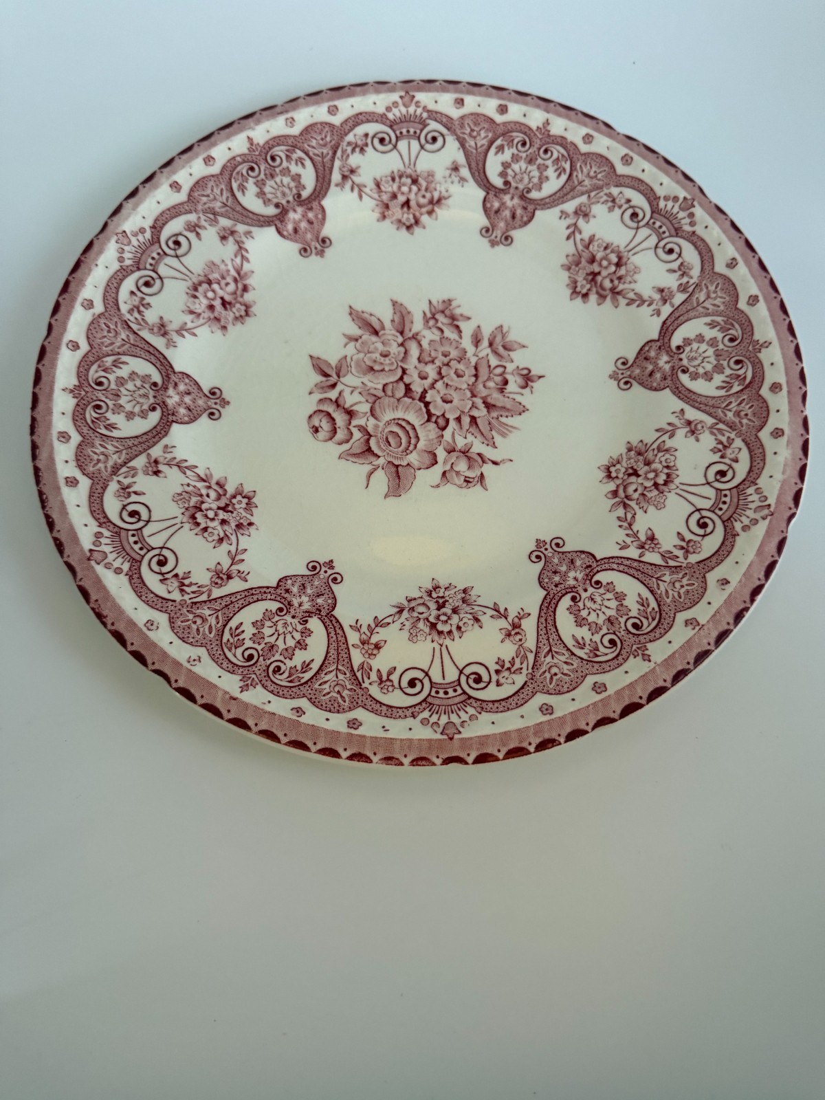 Pink Transferware Swinnerton’s “Kent”8” Plates Staffordshire England