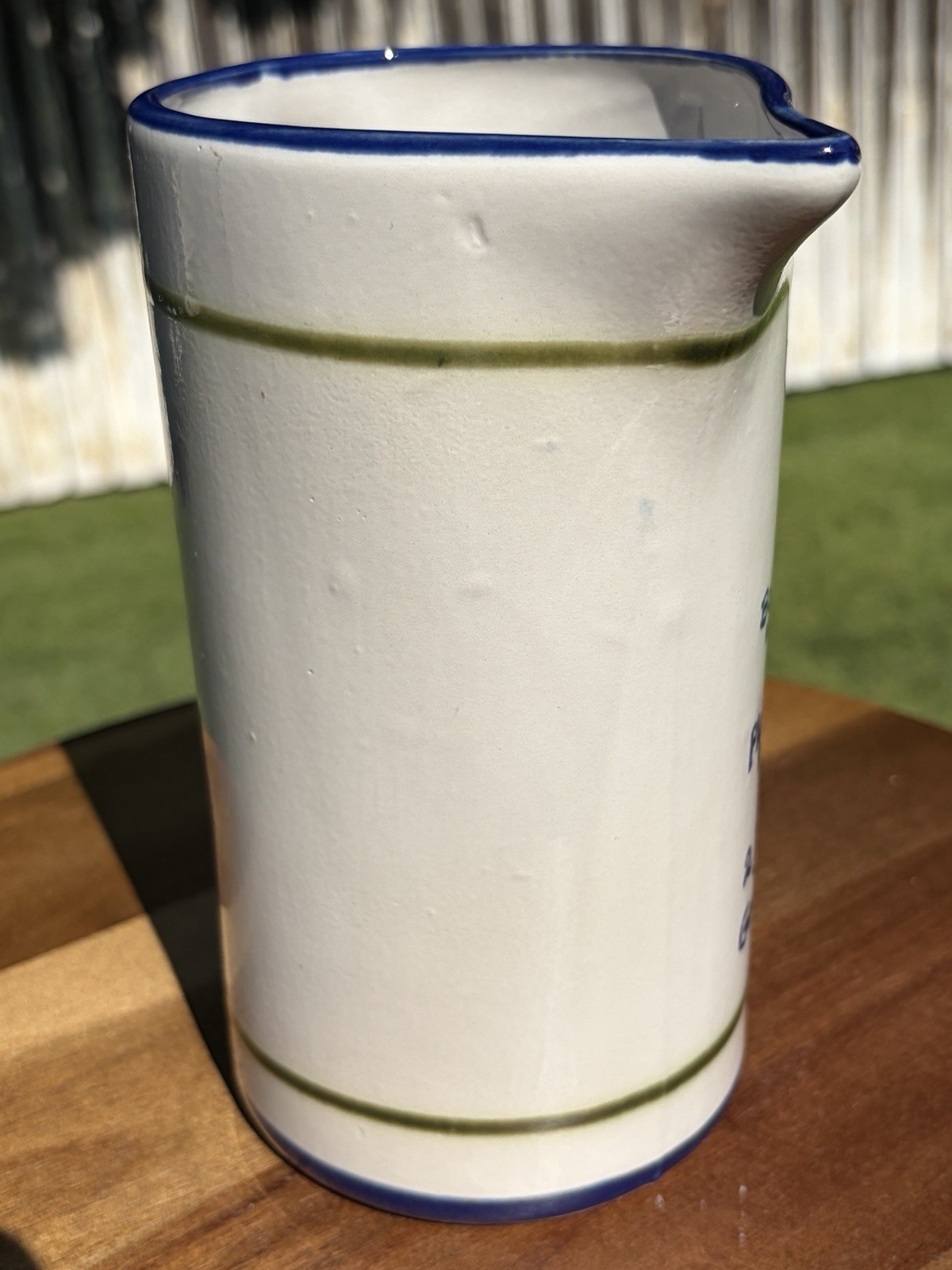 Louisville KY Pottery Stoneware Mint Julep Pitcher USA 36oz EUC